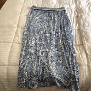 Maxi Skirt Max Studio Blue & White